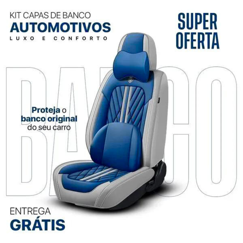 Kit Capas de banco Automotivos de Luxo e Conforto + Brinde Exclusico  🔥
