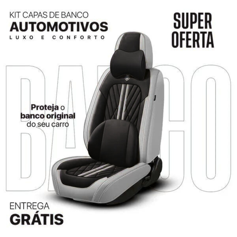 Kit Capas de banco Automotivos de Luxo e Conforto + Brinde Exclusico  🔥