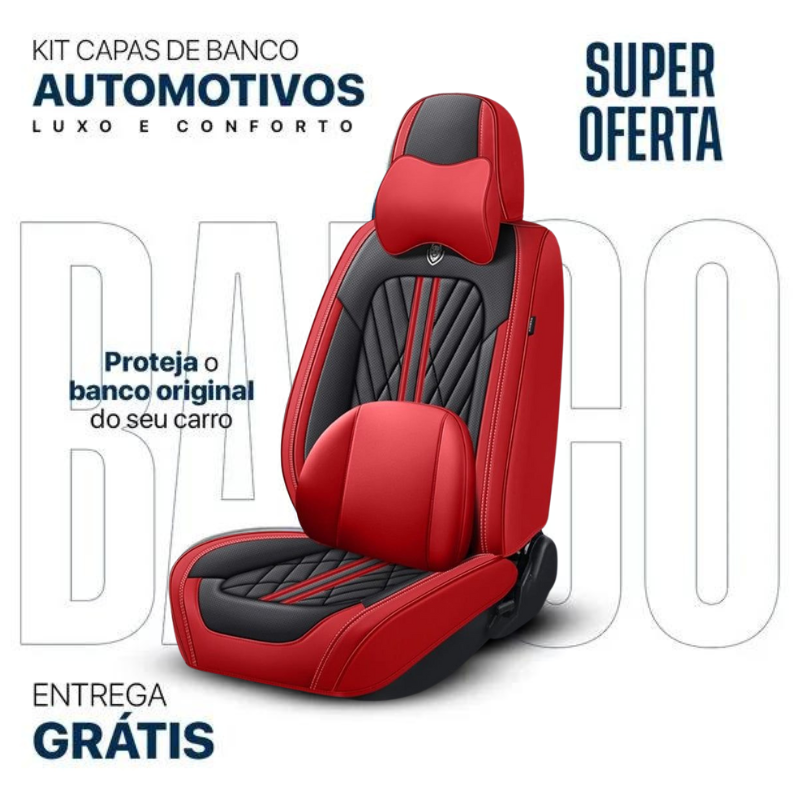Kit Capas de banco Automotivos de Luxo e Conforto + Brinde Exclusico  🔥