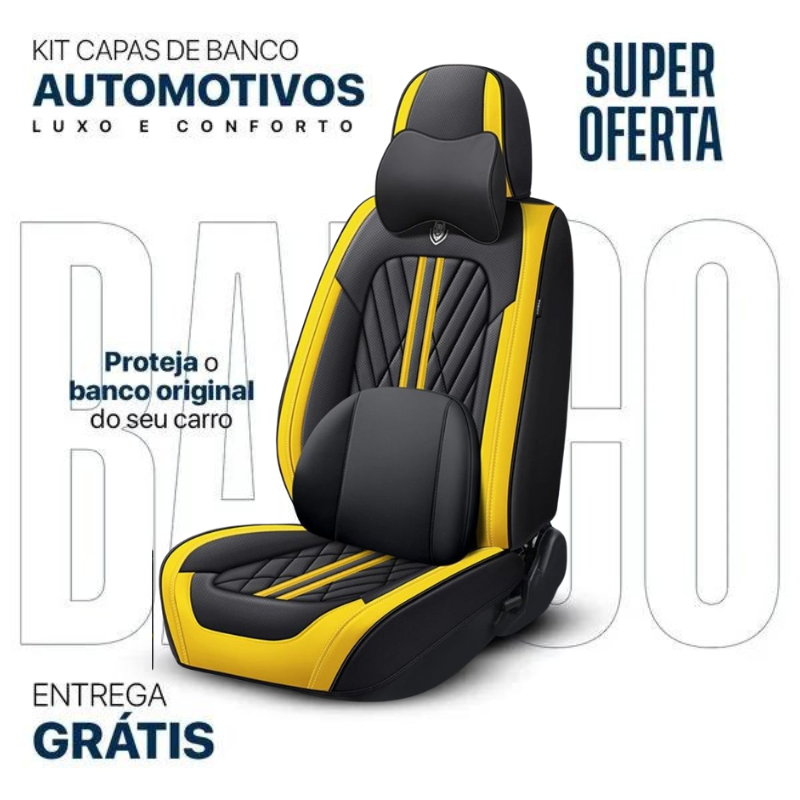Kit Capas de banco Automotivos de Luxo e Conforto + Brinde Exclusico  🔥