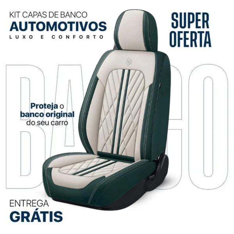 Kit Capas de banco Automotivos de Luxo e Conforto + Brinde Exclusico  🔥